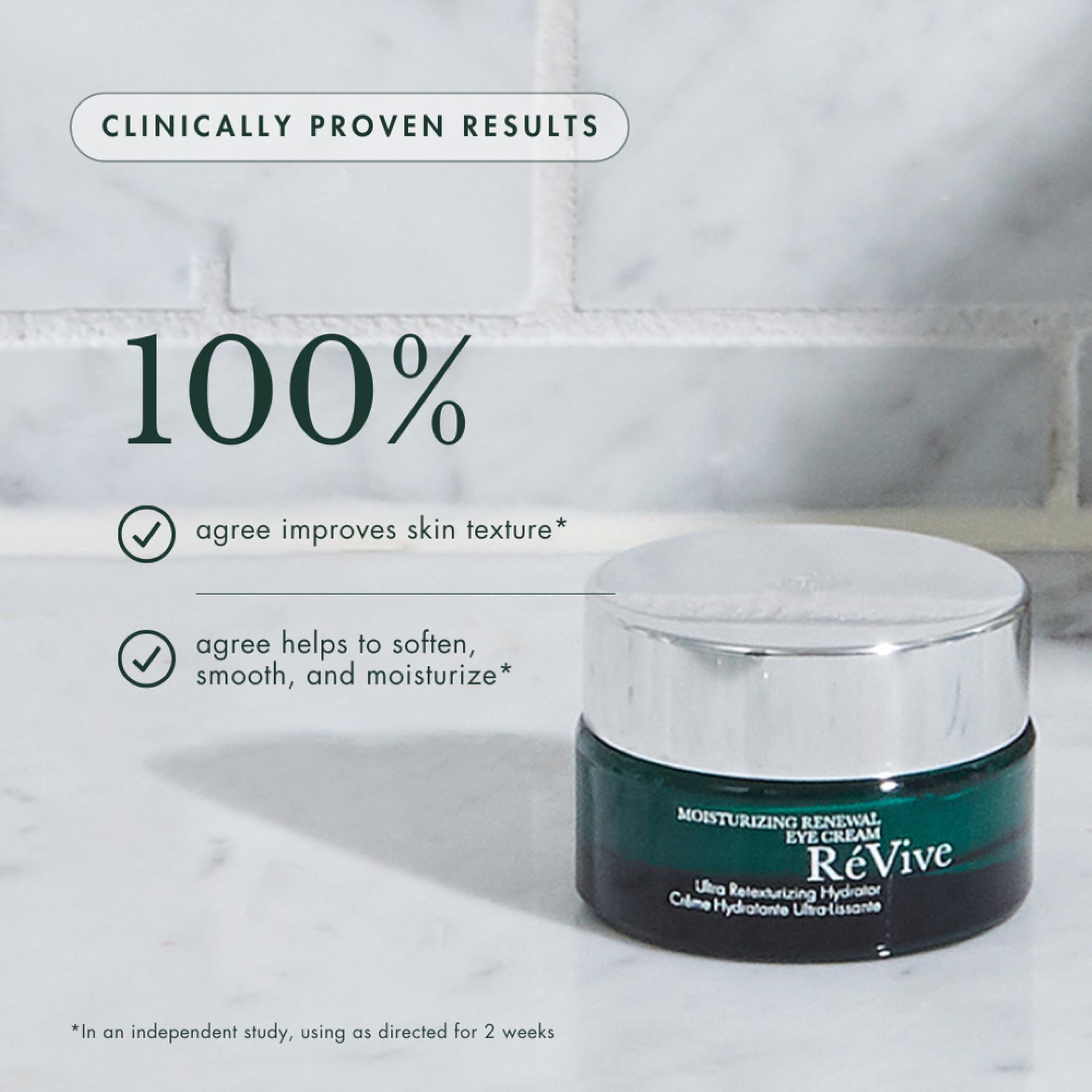 RéVive Renewal Under Eye Cream - Retexturizing Eye Cream for Wrinkles - Helps to Reduce Crow's Feet and Improve Skin Texture & Moisturization - Suitable for All Skin Types (0.5 oz)